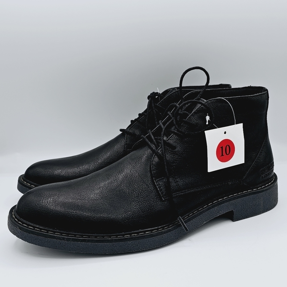 Kenneth Cole Reaction Black Trail Chukka Ankle Boots NWT size 10